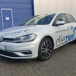 VW Golf 7 Beschriftung nach Firmen-CI-Vorgaben.