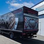 Mercedes Atego-Folierung Heckansicht